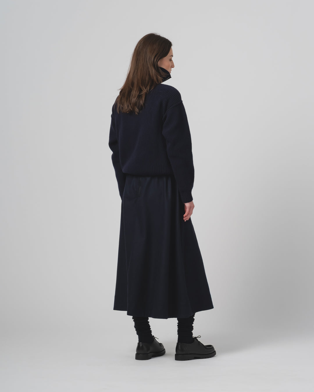 G.o.D Fly Deck Sweater Yarn Delta Navy