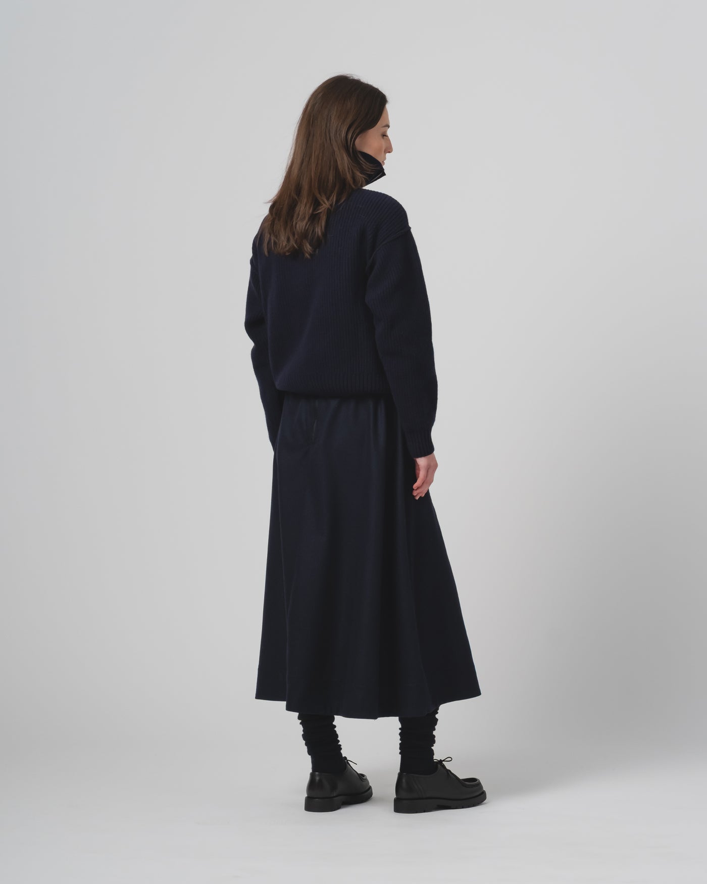 G.o.D Fly Deck Sweater Yarn Delta Navy