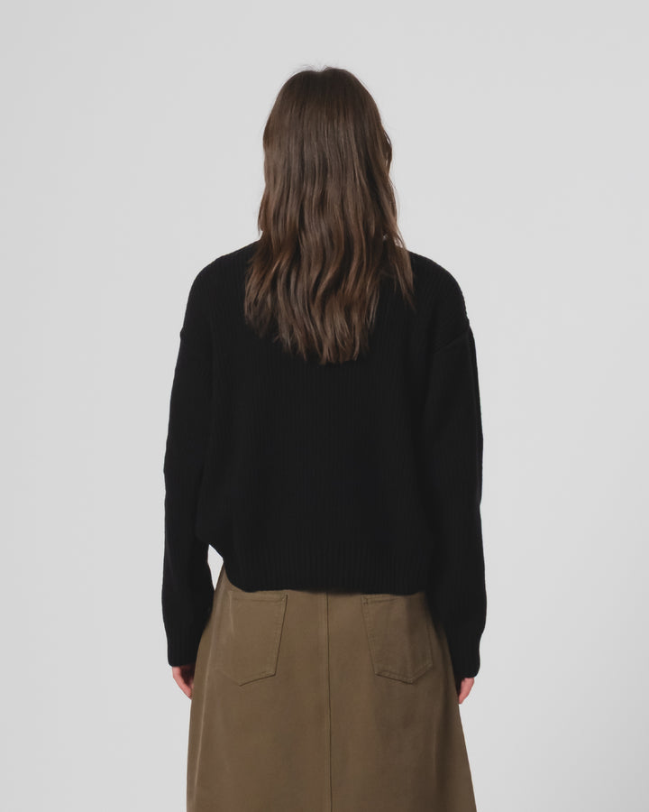 G.o.D Fly Deck Sweater Yarn Delta Black