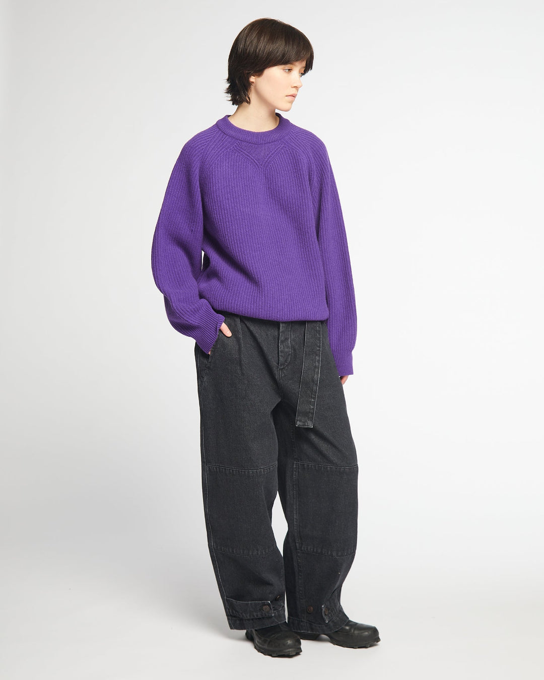 G.o.D Crew Neck Sweater Delta Violet