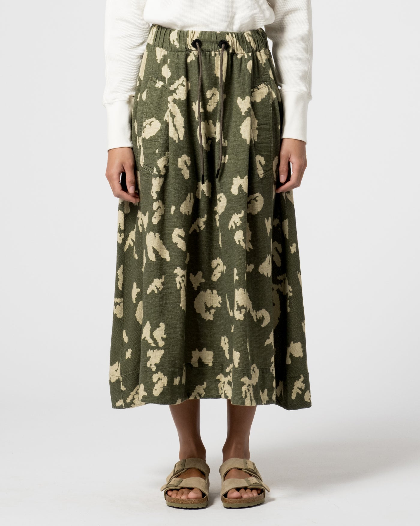 G.o.D Meadow Skirt Cloud Camo Mesh Light Green/Off White