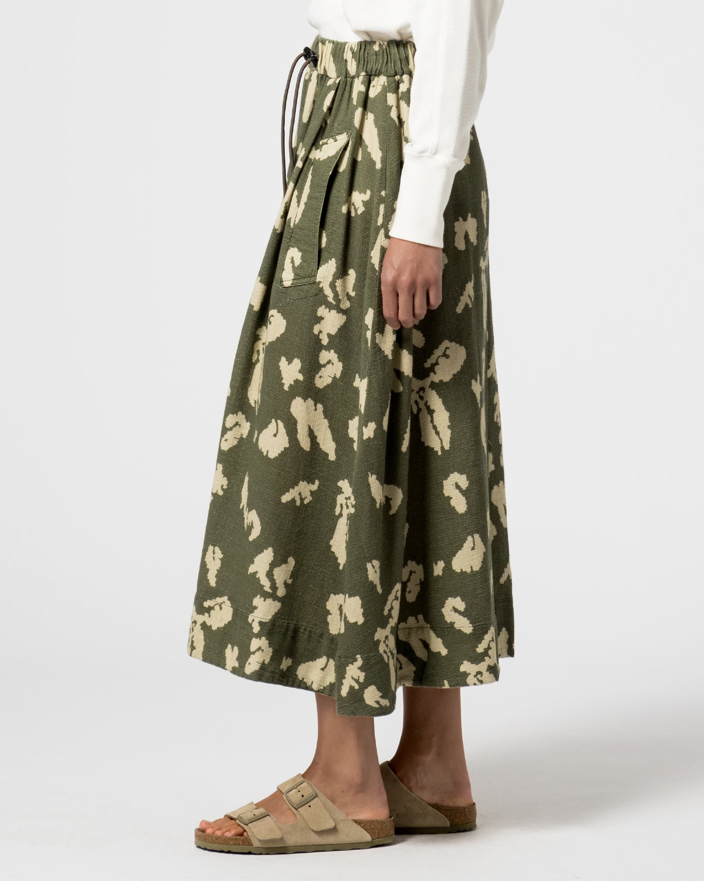 G.o.D Meadow Skirt Cloud Camo Mesh Light Green/Off White