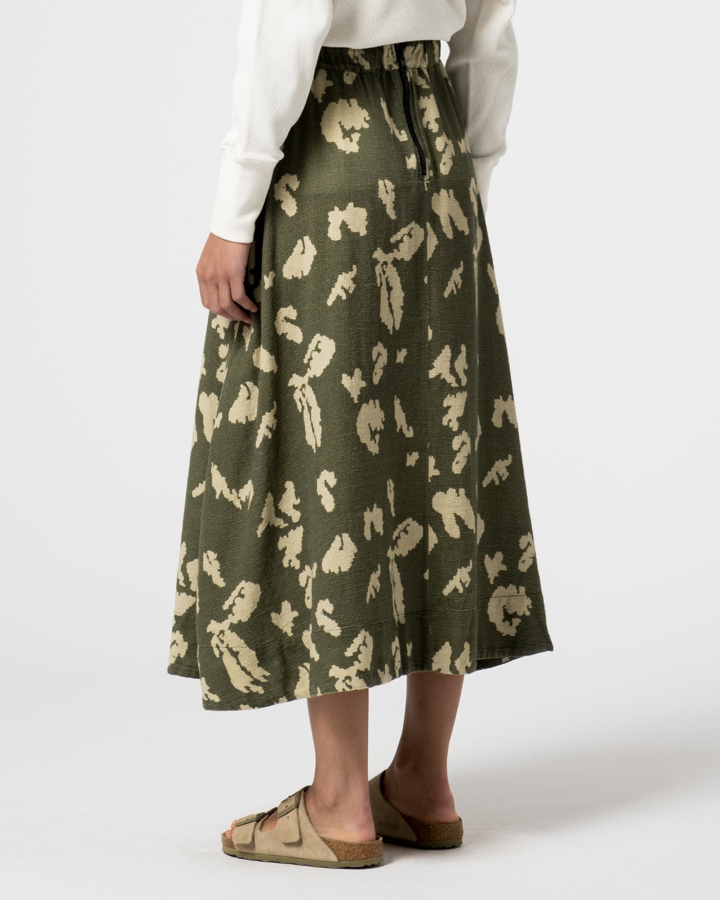 G.o.D Meadow Skirt Cloud Camo Mesh Light Green/Off White