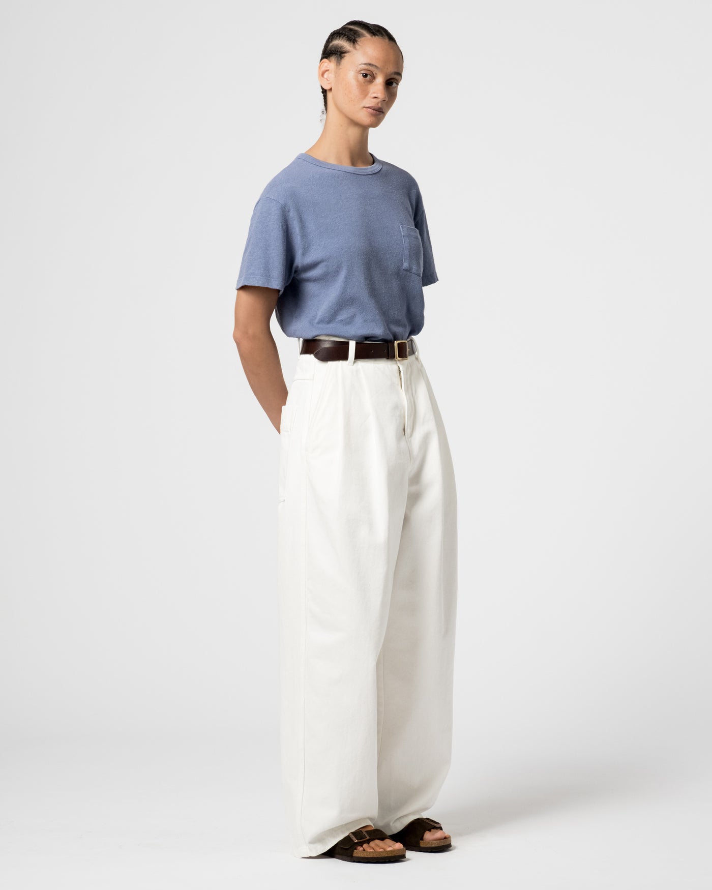 G.o.D Pocket T Cotton Hemp Riviera Blue