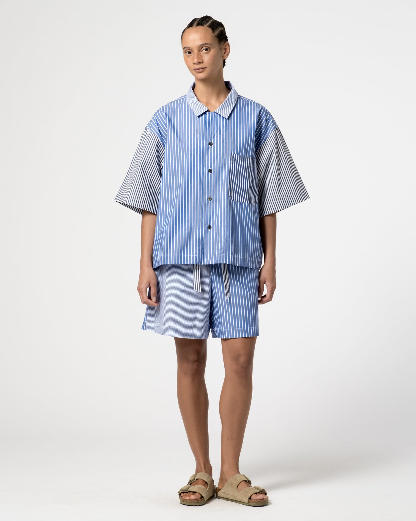 Summer Pyjama Mix & Match Stripes Blue