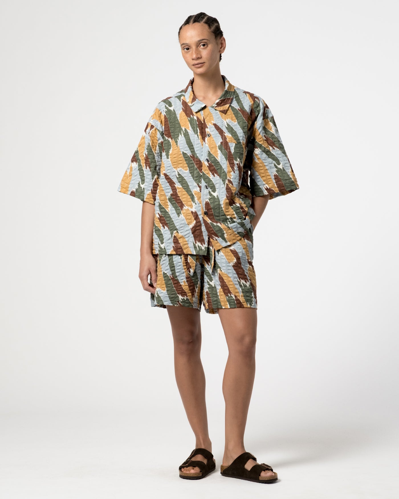 Summer Pyjama Brush Print Multicolor