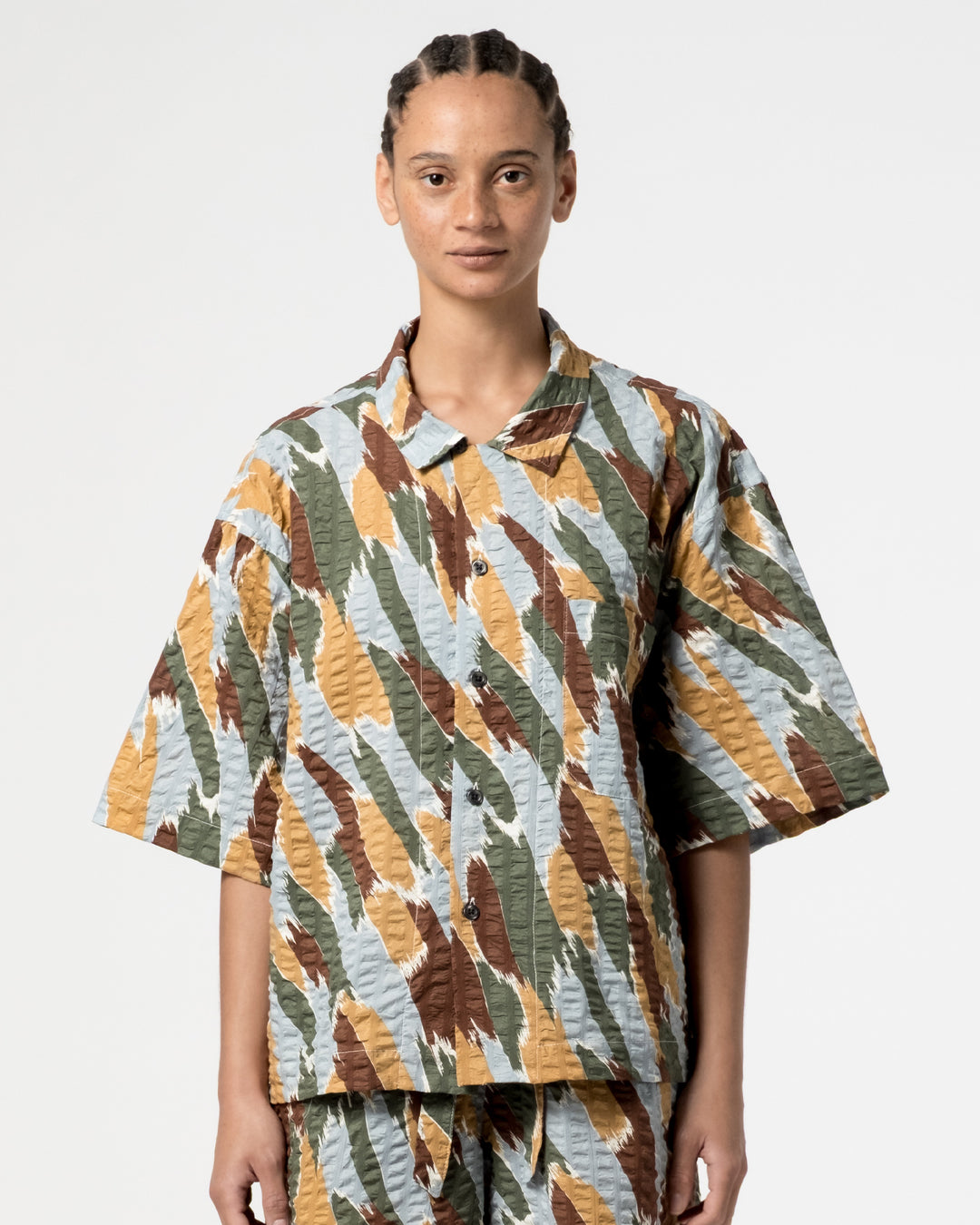 Summer Pyjama Brush Print Multicolor