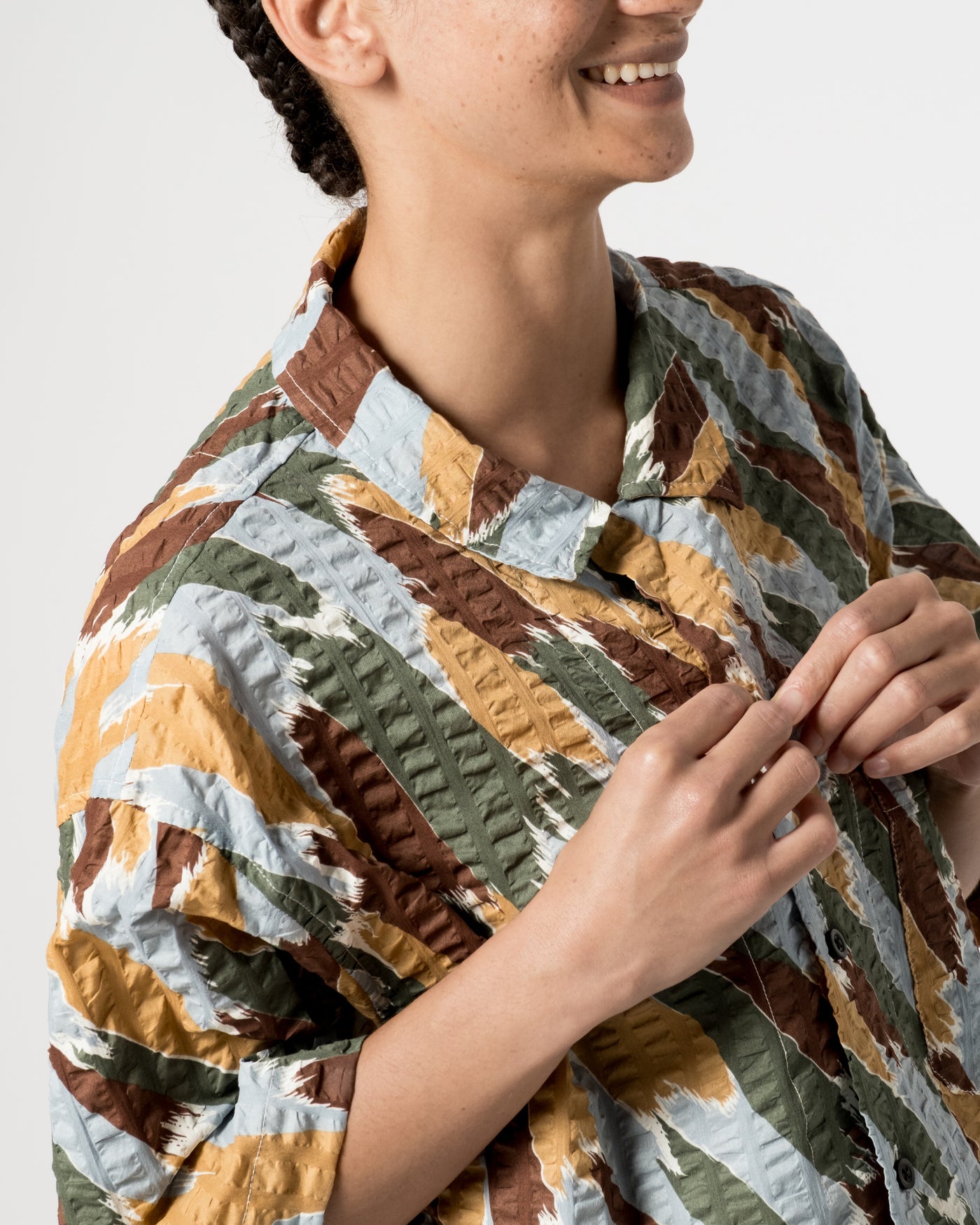 Summer Pyjama Brush Print Multicolor