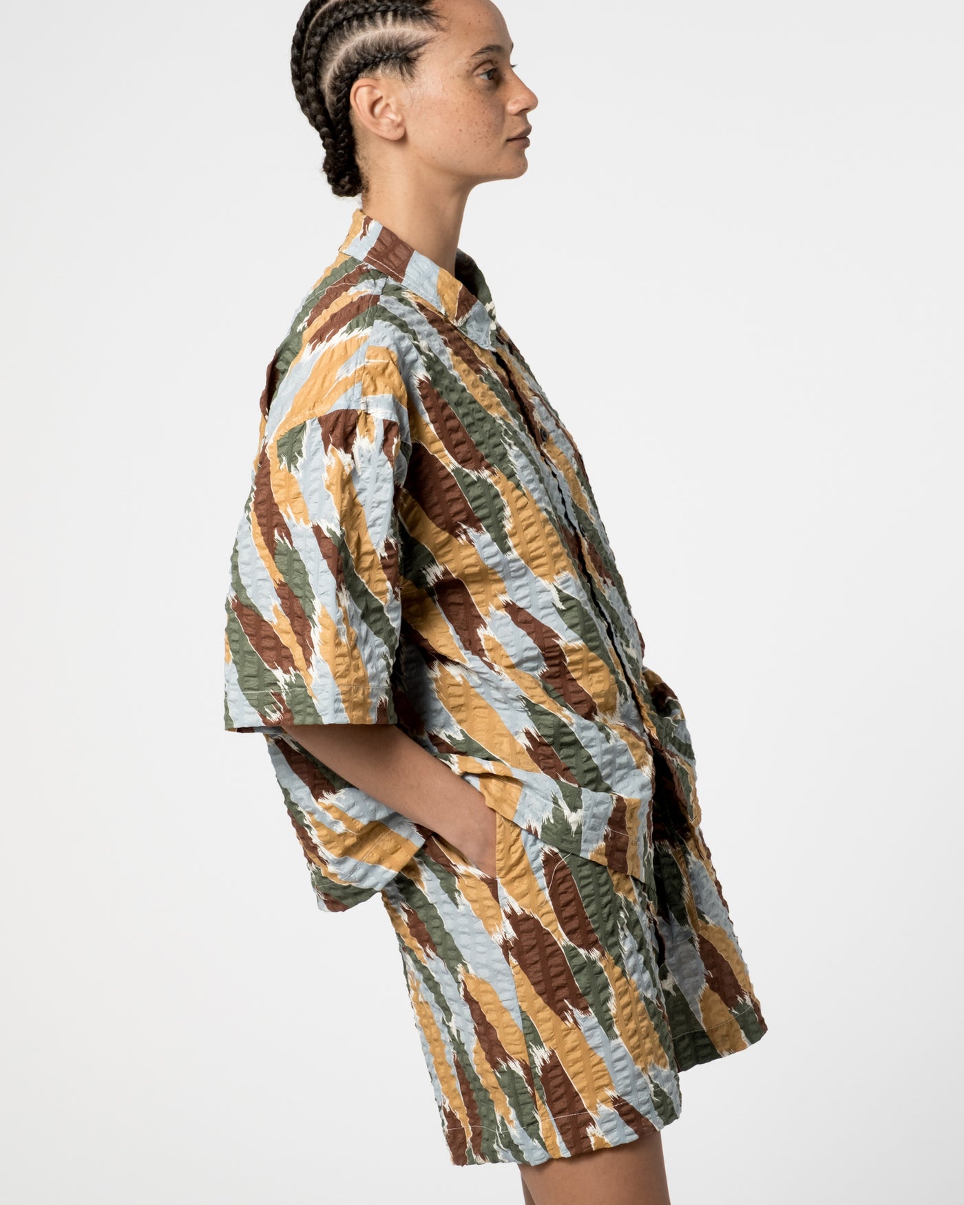 Summer Pyjama Brush Print Multicolor