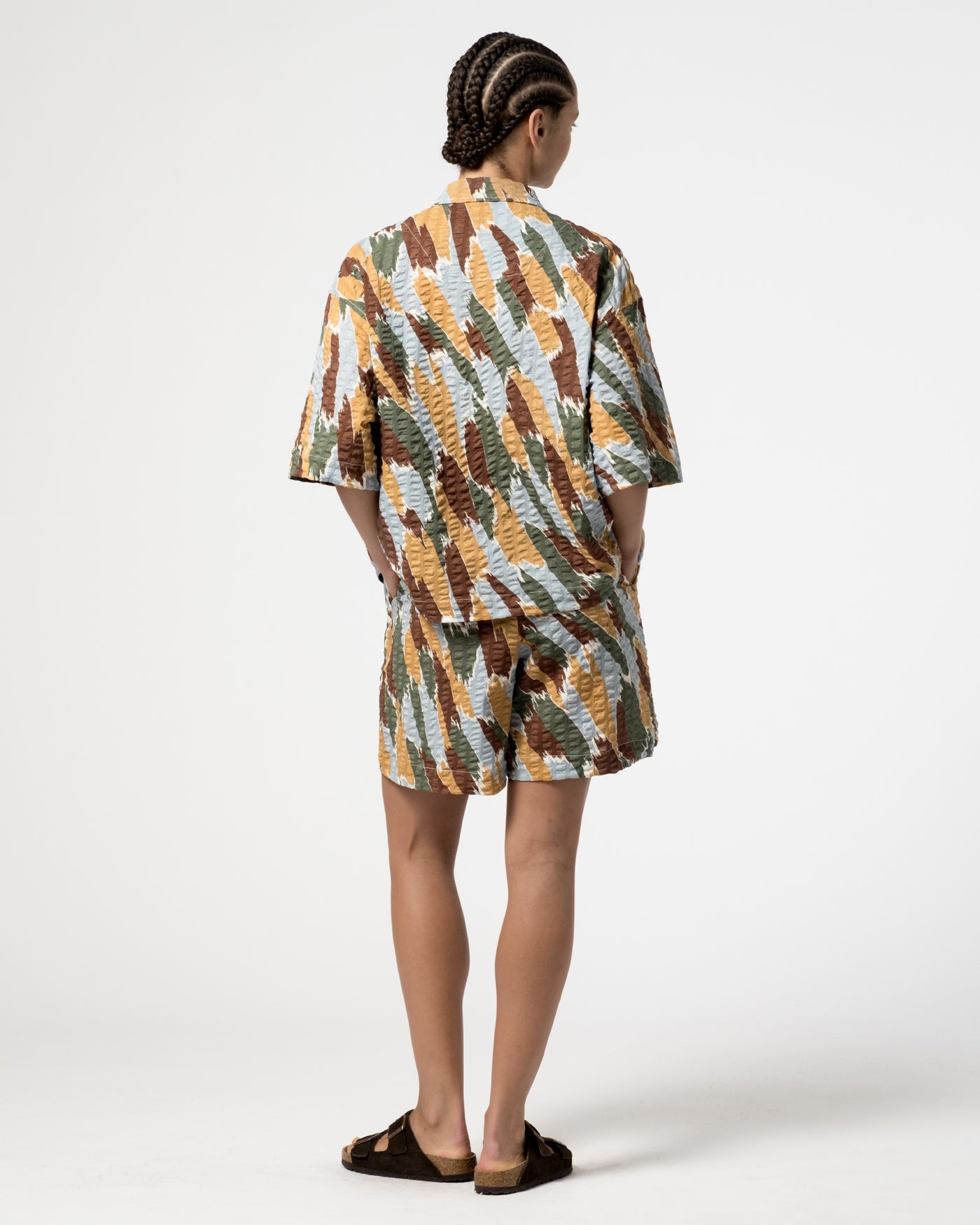 Summer Pyjama Brush Print Multicolor