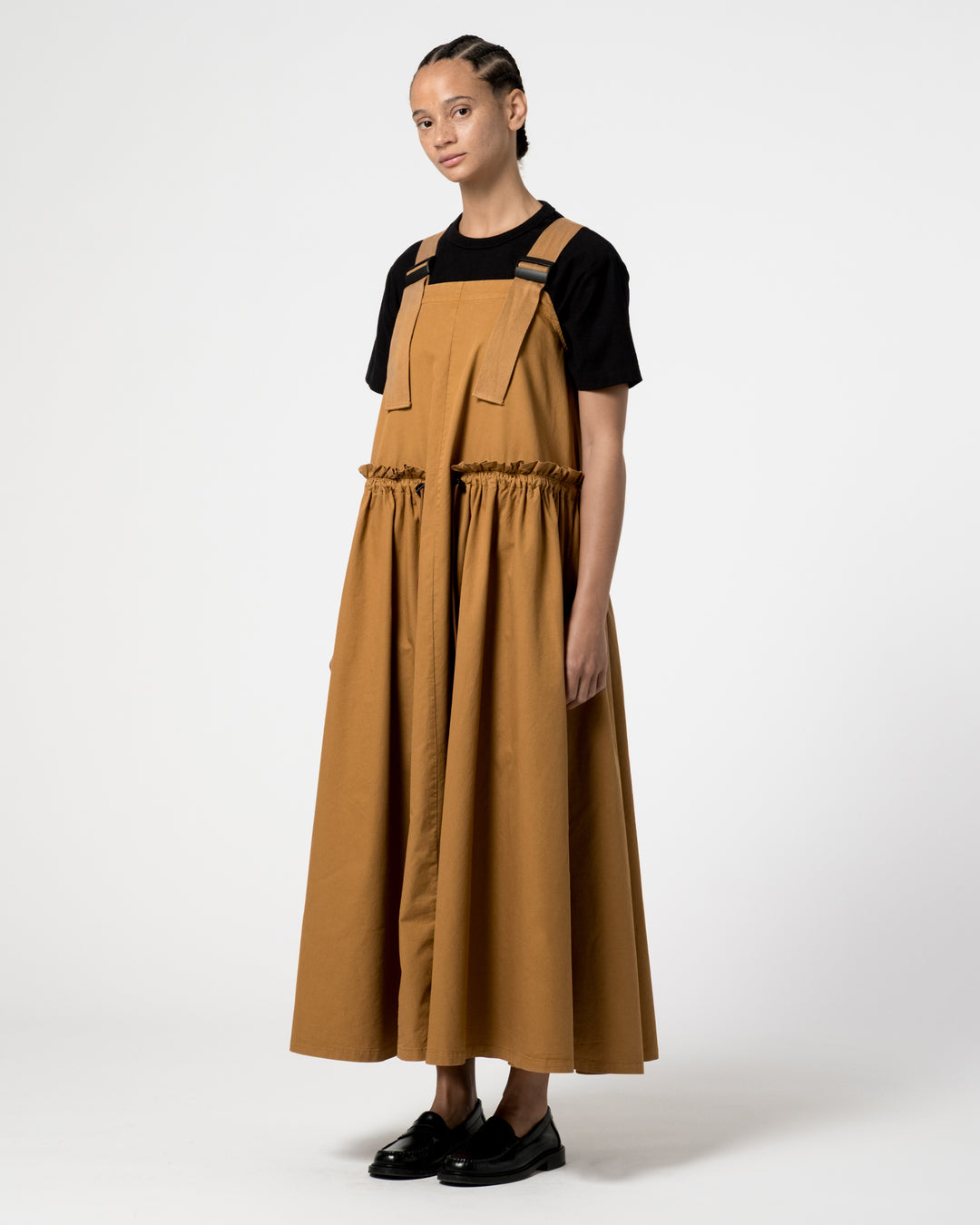 GoD サンドレス ライトコットン ドリル アーモンド
