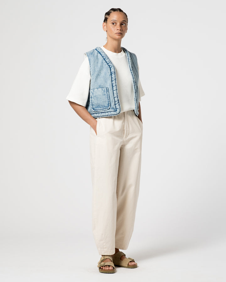 G.o.D Tsuki Vest Salt Lake Denim Blue