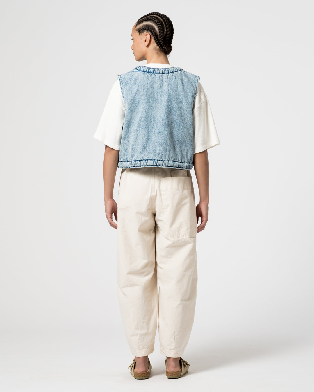 G.o.D Tsuki Vest Salt Lake Denim Blue
