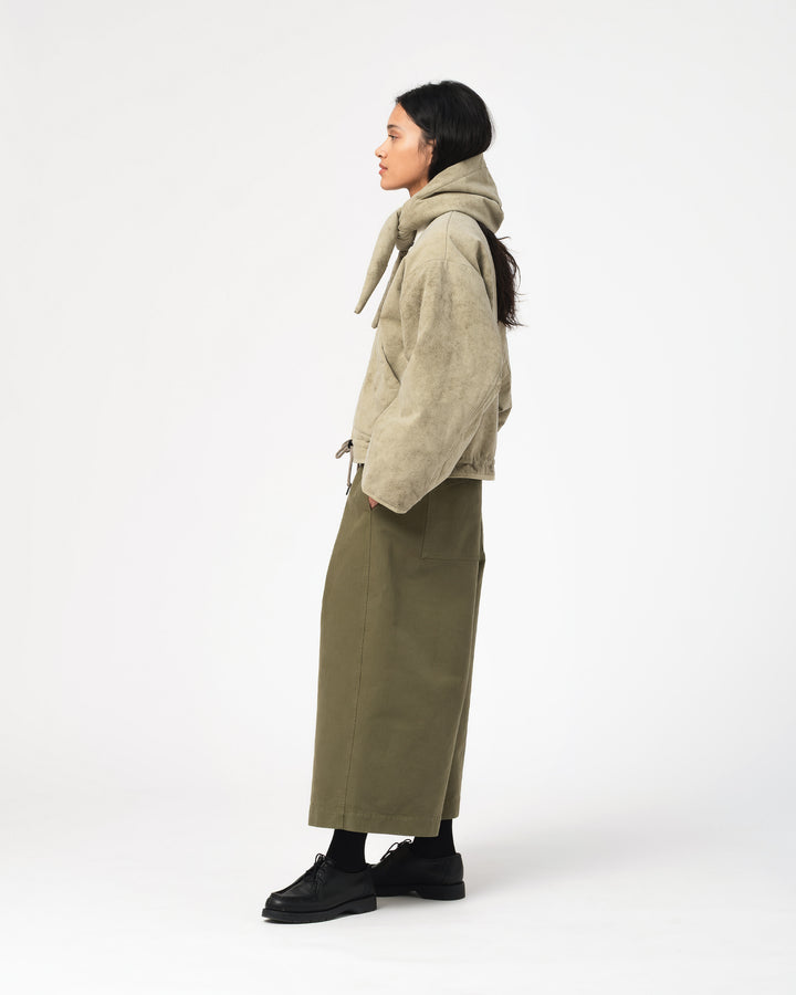 G.o.D Jackie Scarf Padded Cotton Avocado