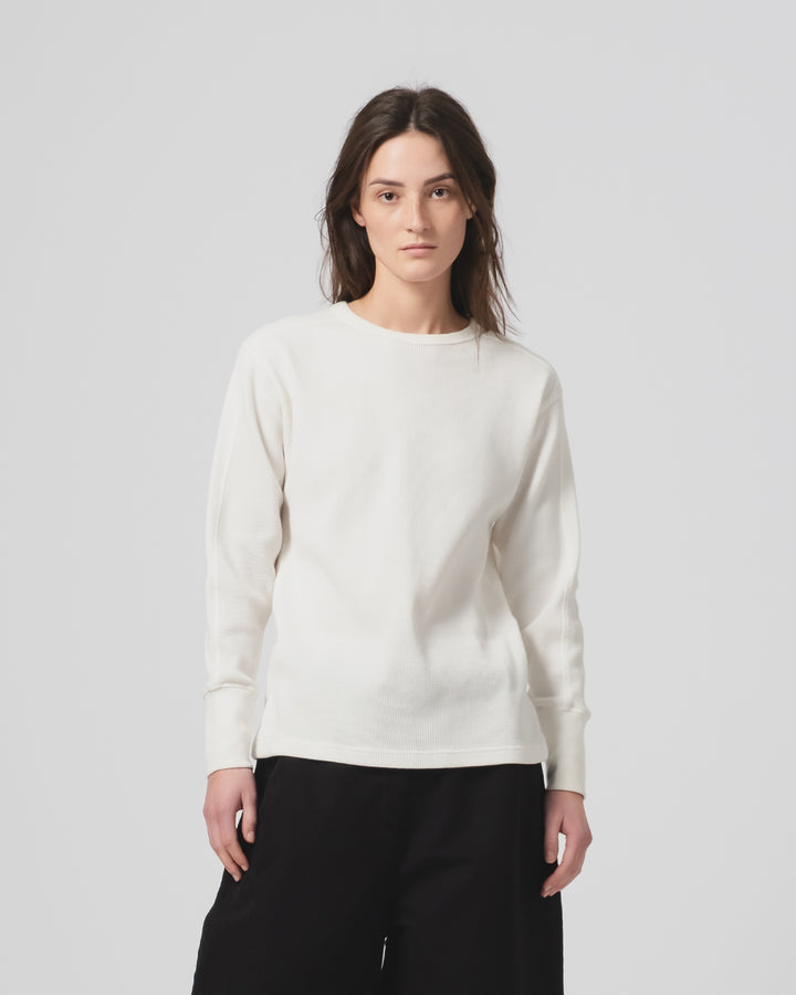 G.o.D Thermo L/S Waffle Jersey Off White