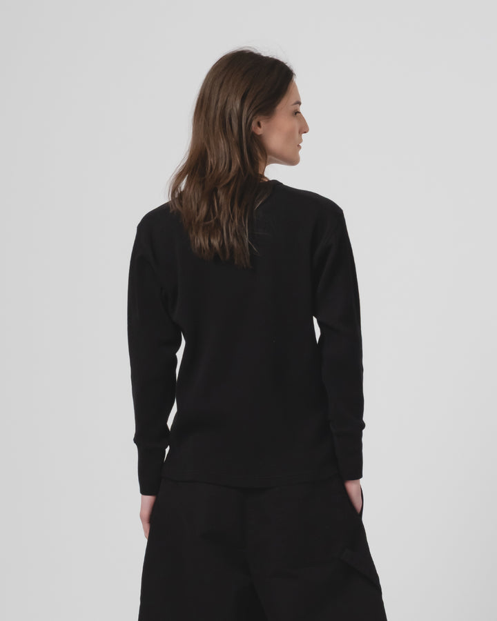 G.o.D Thermo L/S Waffle Jersey Black