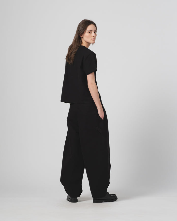 GoD ポケットTシャツ オーガニック オープンエンド ジャージー ブラック