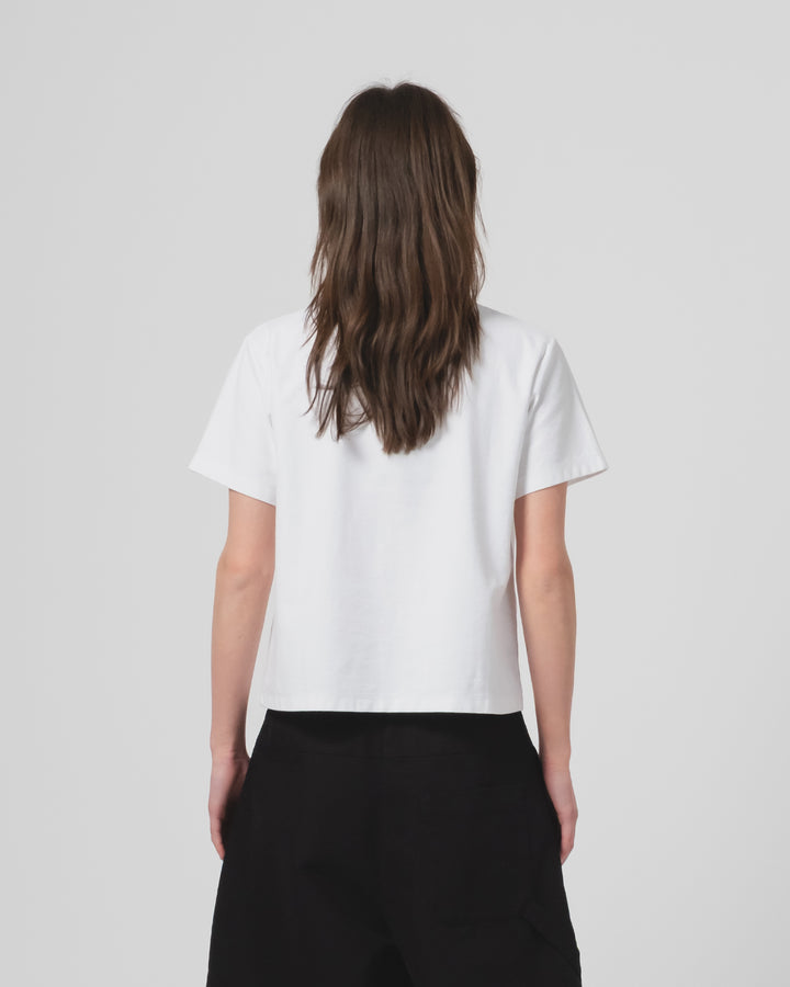 GoD ポケットTシャツ オーガニック オープンエンド ジャージー ホワイト