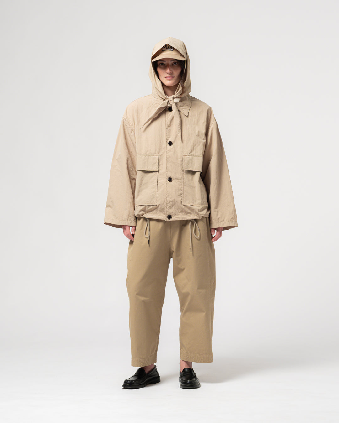 Jackie Scarf Fuji Nylon Oyster