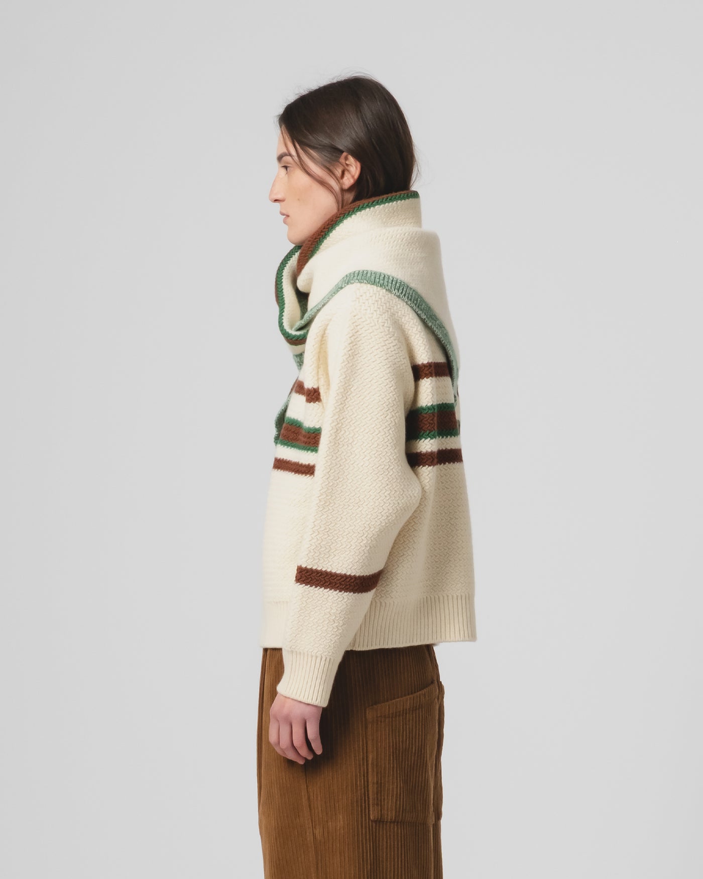 Mantilla Scarf Cashfive Offwhite
