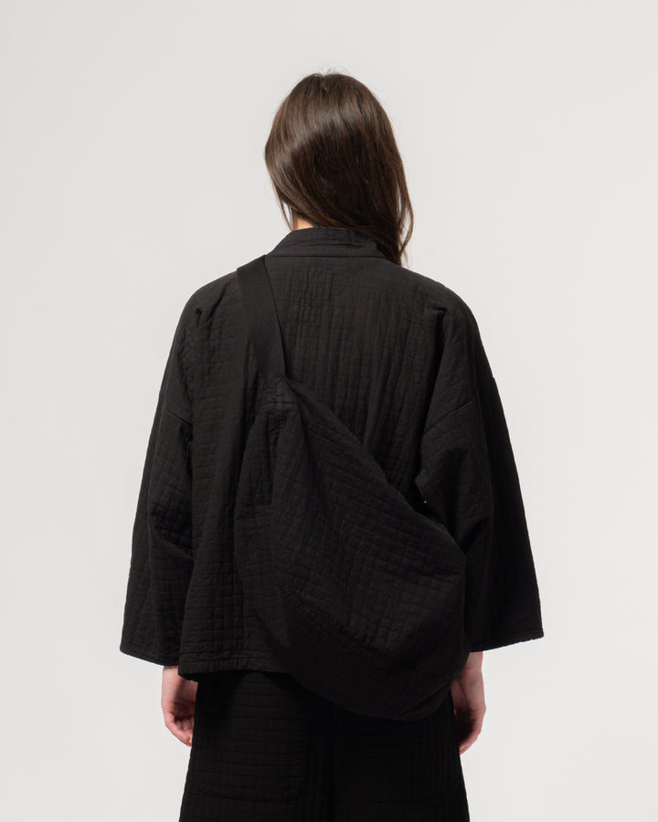 Moon Bag Sashiko Cotton Black