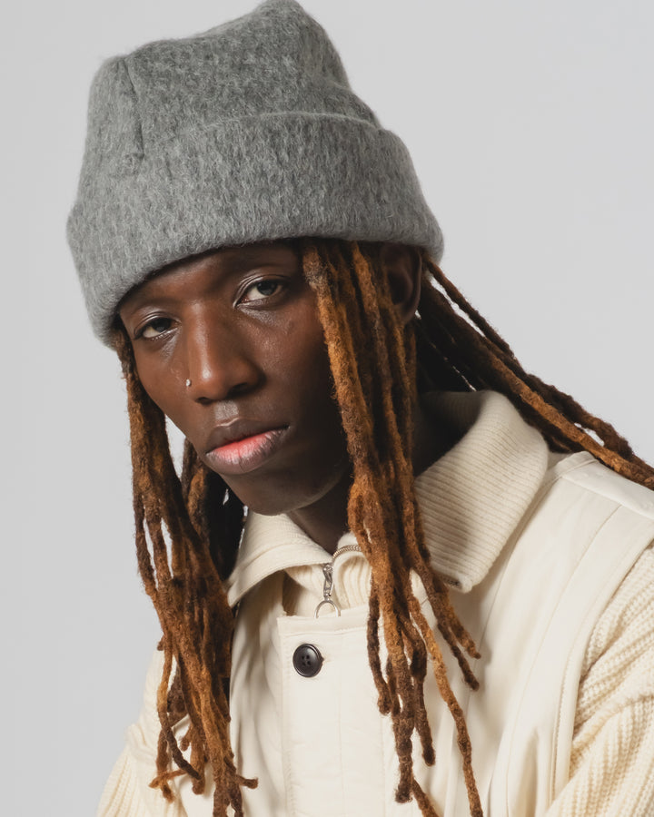 スカリーハット モヘアフリース アスファルト