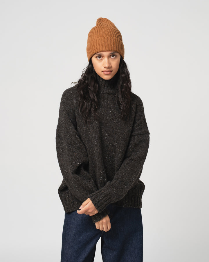 Wool Cashmere Beanie Capuccino