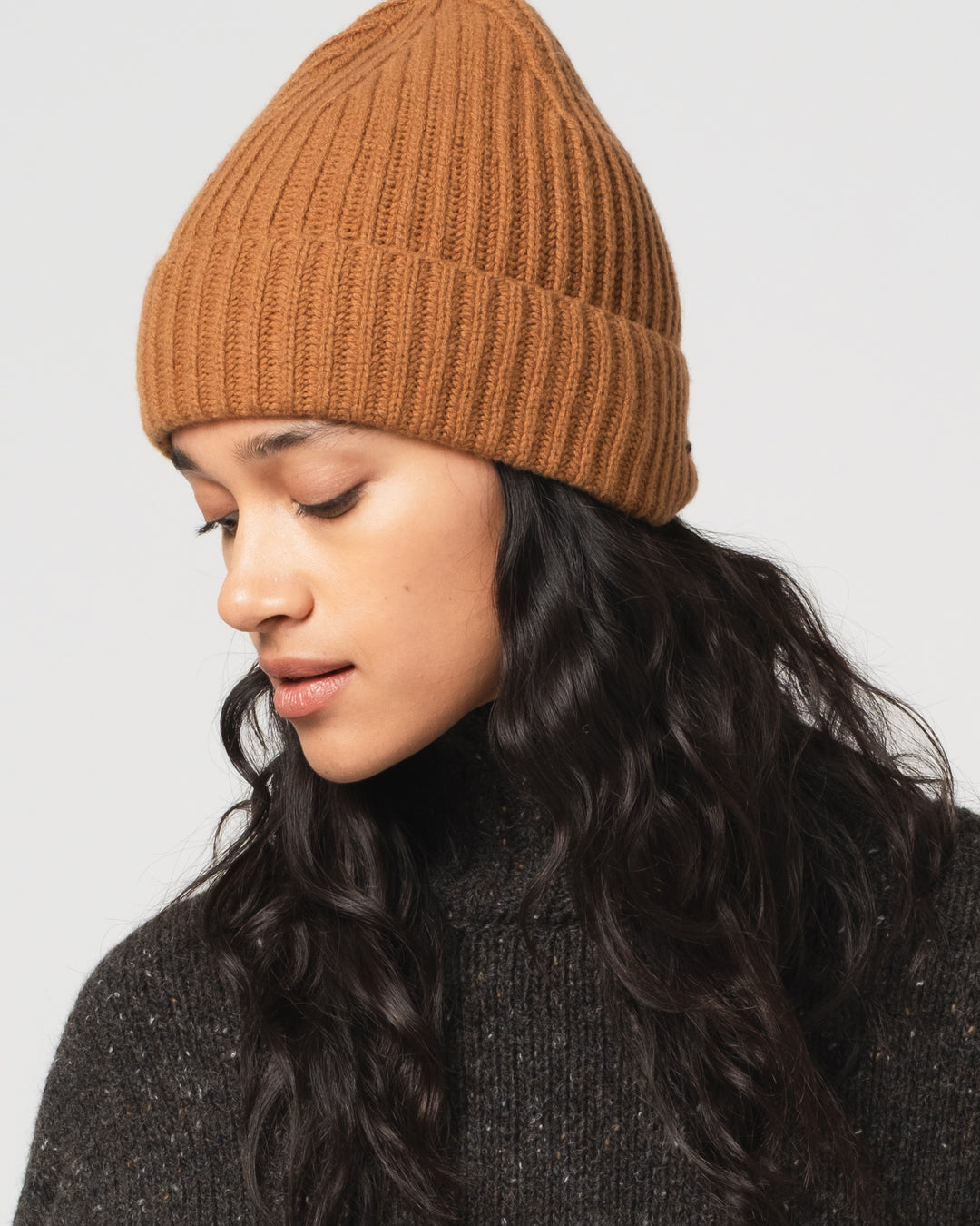 Wool Cashmere Beanie Capuccino