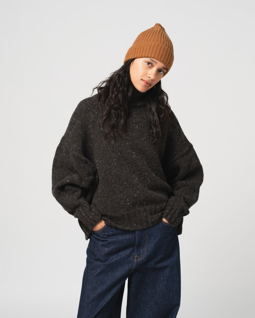 Wool Cashmere Beanie Capuccino