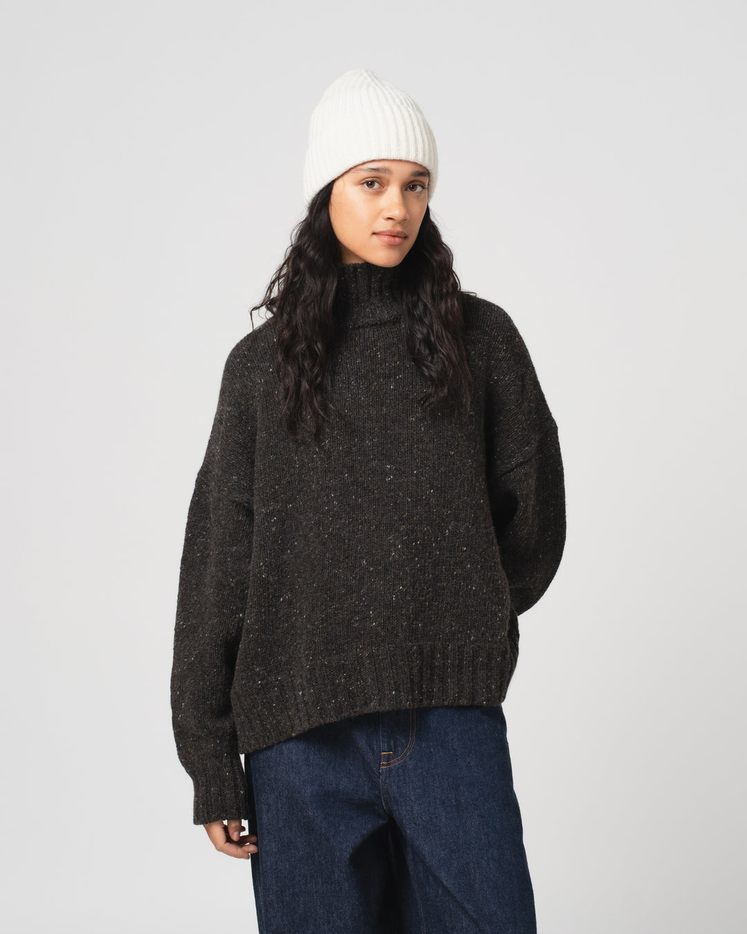 Wool Cashmere Beanie Cloud