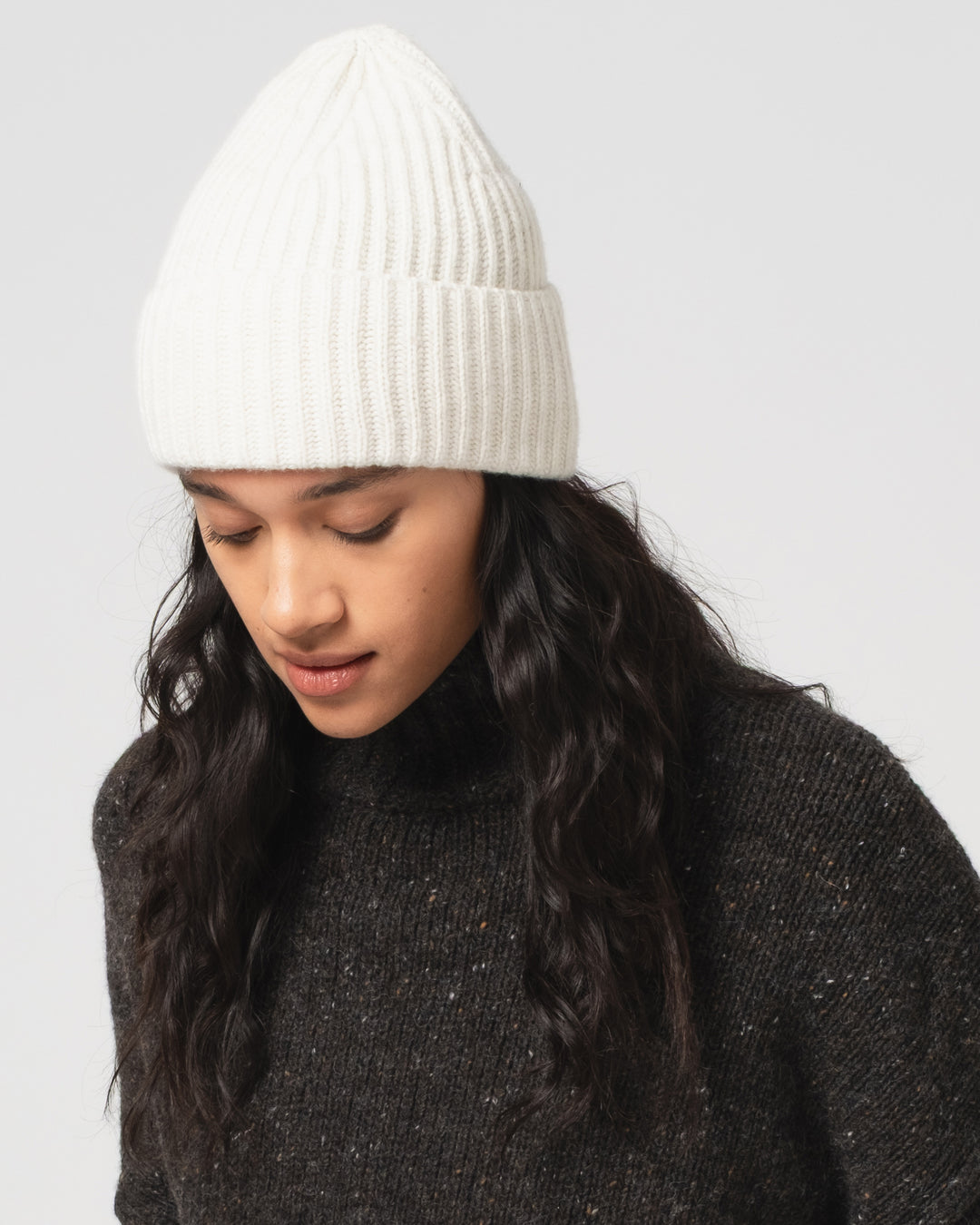 Wool Cashmere Beanie Cloud