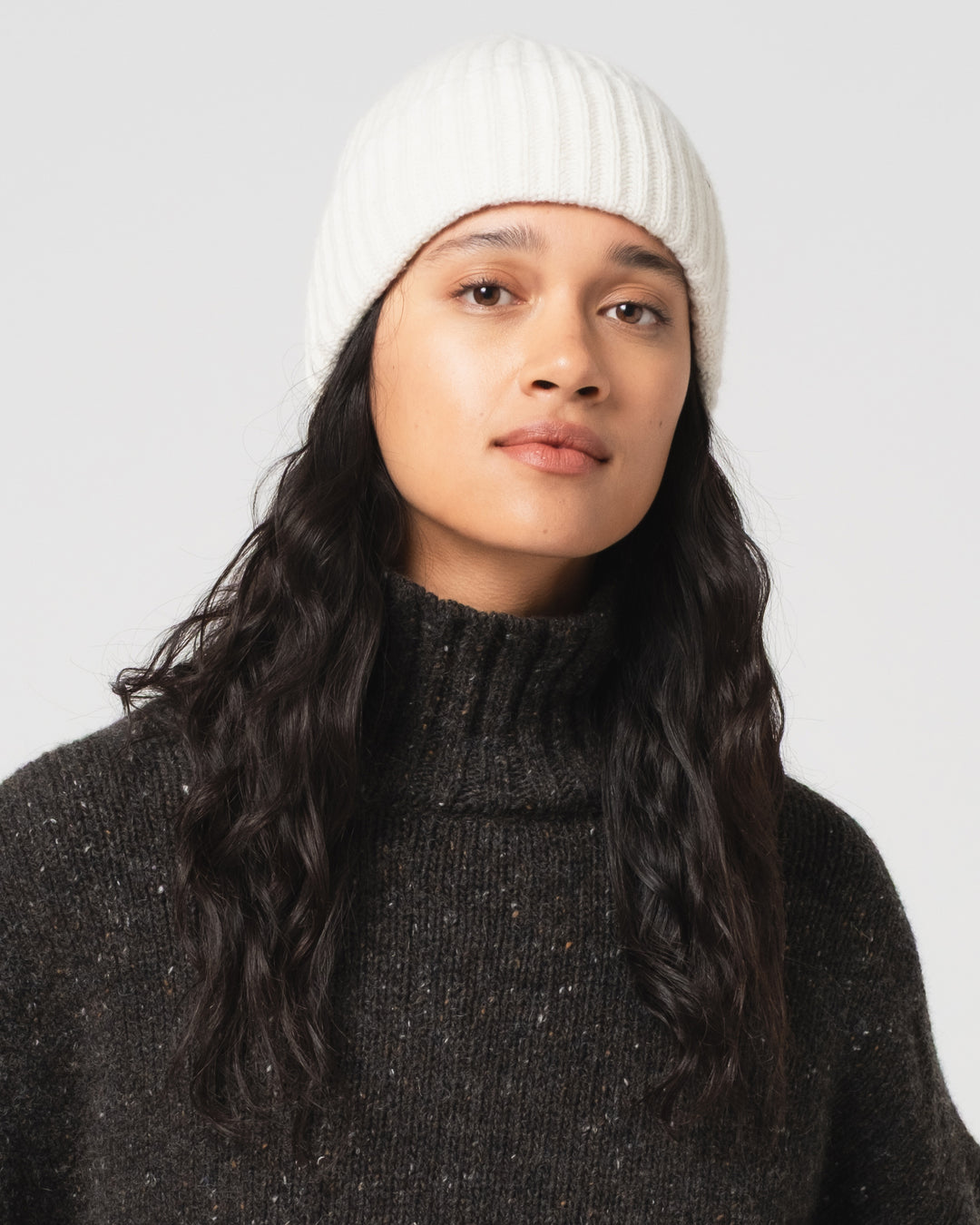 Wool Cashmere Beanie Cloud