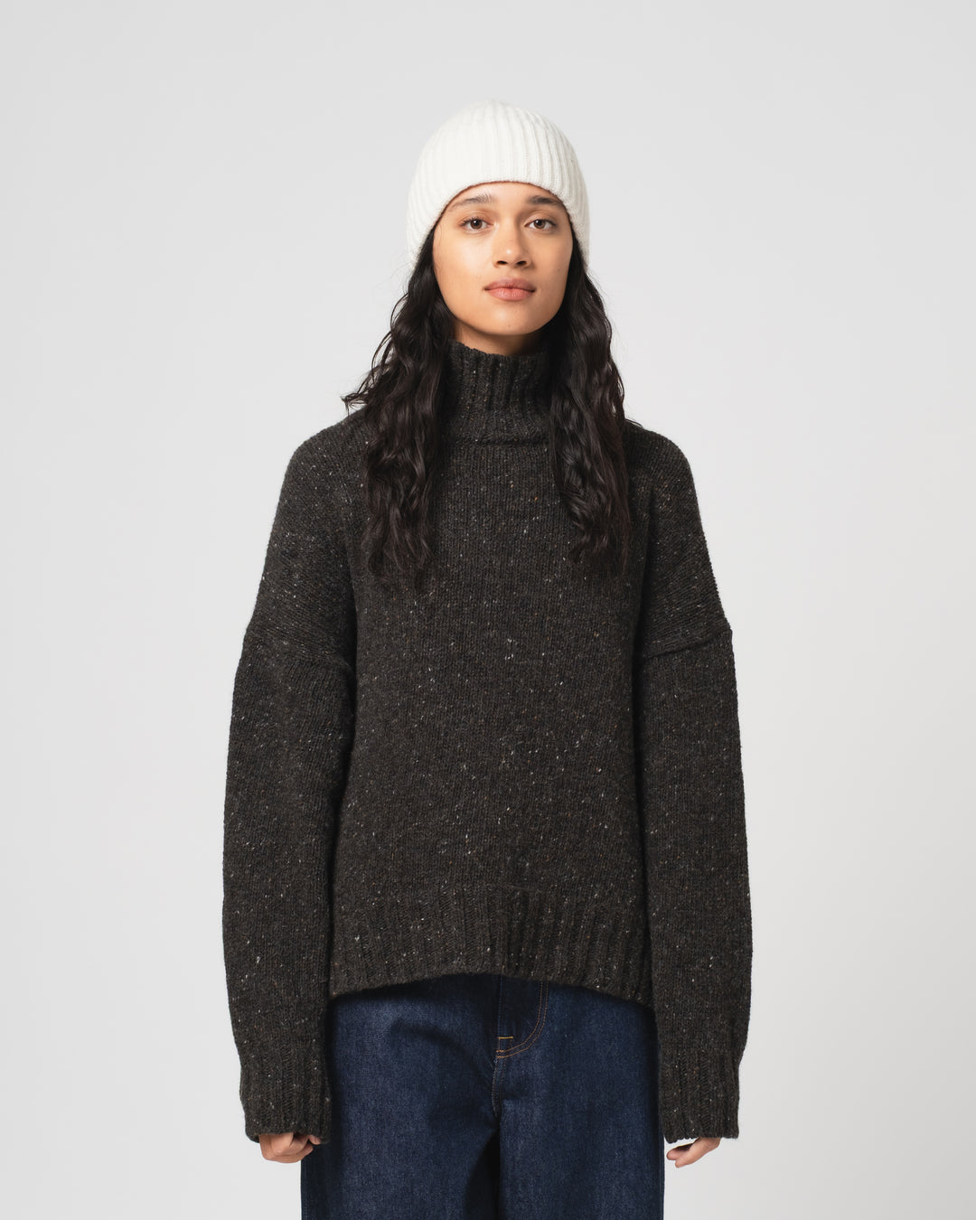 Wool Cashmere Beanie Cloud