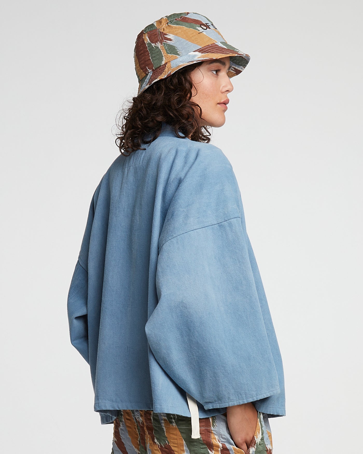 Bucket Hat _Of Dust Brush Print Multi