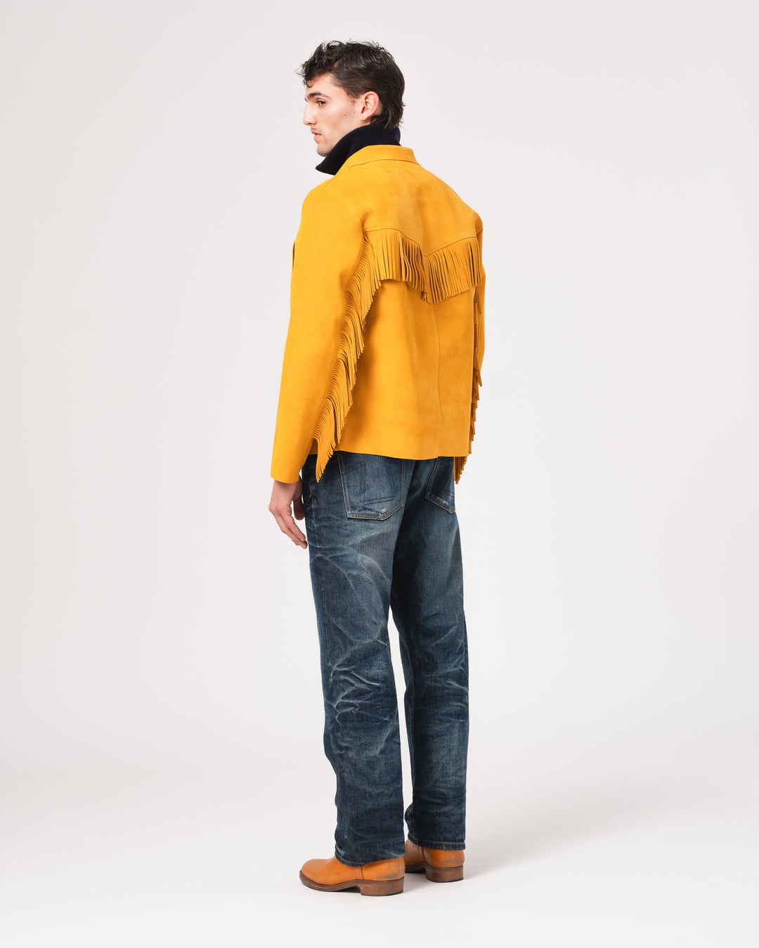 x Shangri-La Heritage Wild Bill Sabbia Suede Jacket