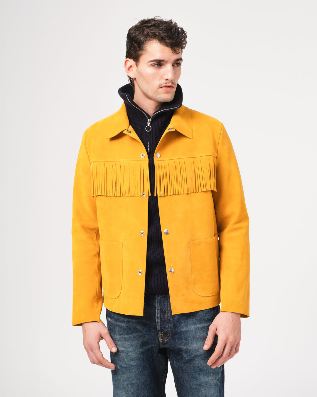 x Shangri-La Heritage Wild Bill Sabbia Suede Jacket