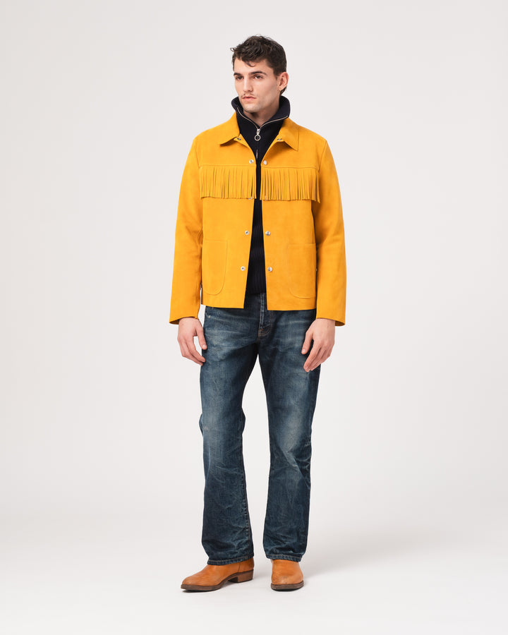 x Shangri-La Heritage Wild Bill Sabbia Suede Jacket