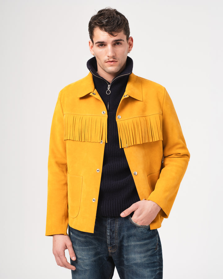 x Shangri-La Heritage Wild Bill Sabbia Suede Jacket