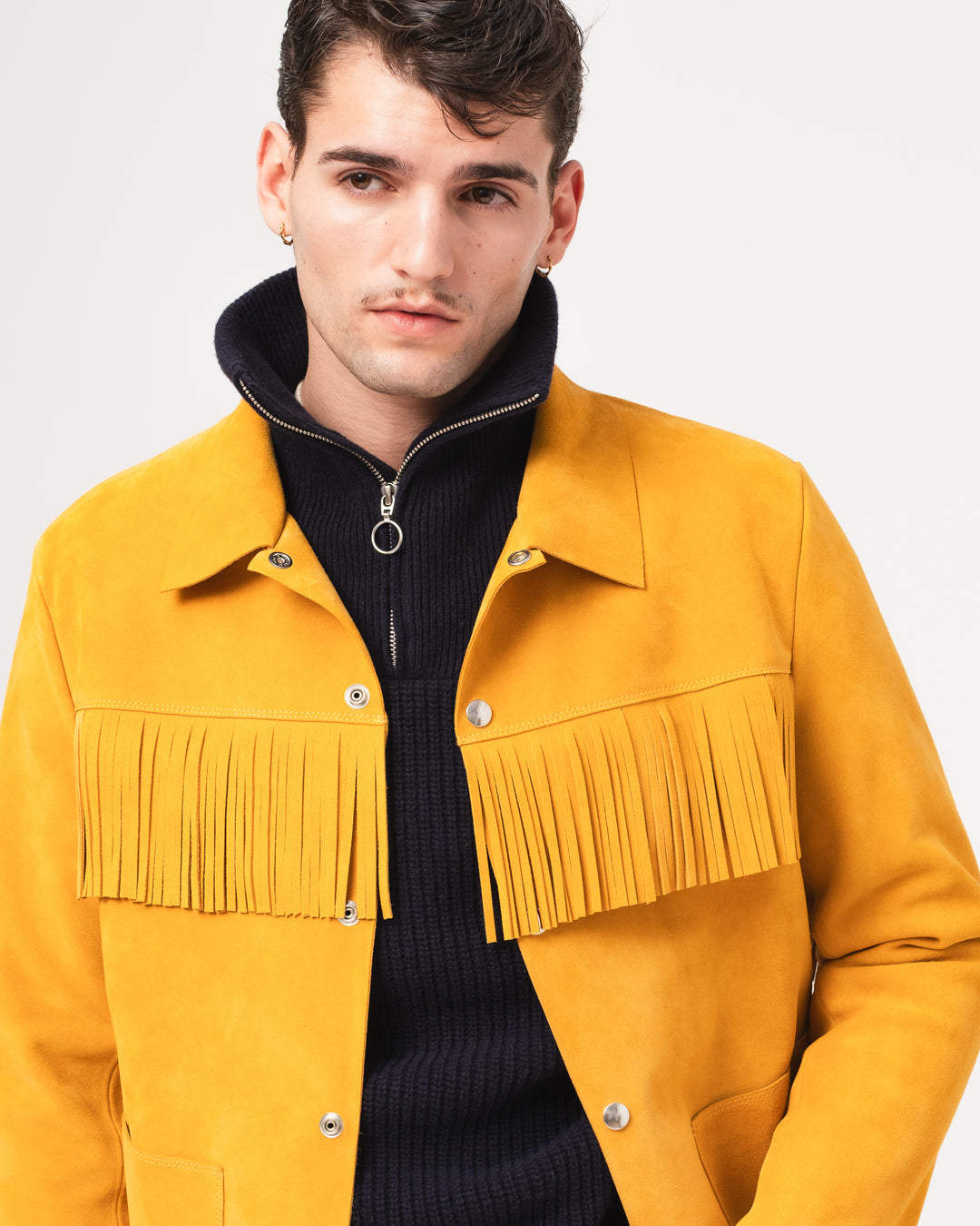 x Shangri-La Heritage Wild Bill Sabbia Suede Jacket