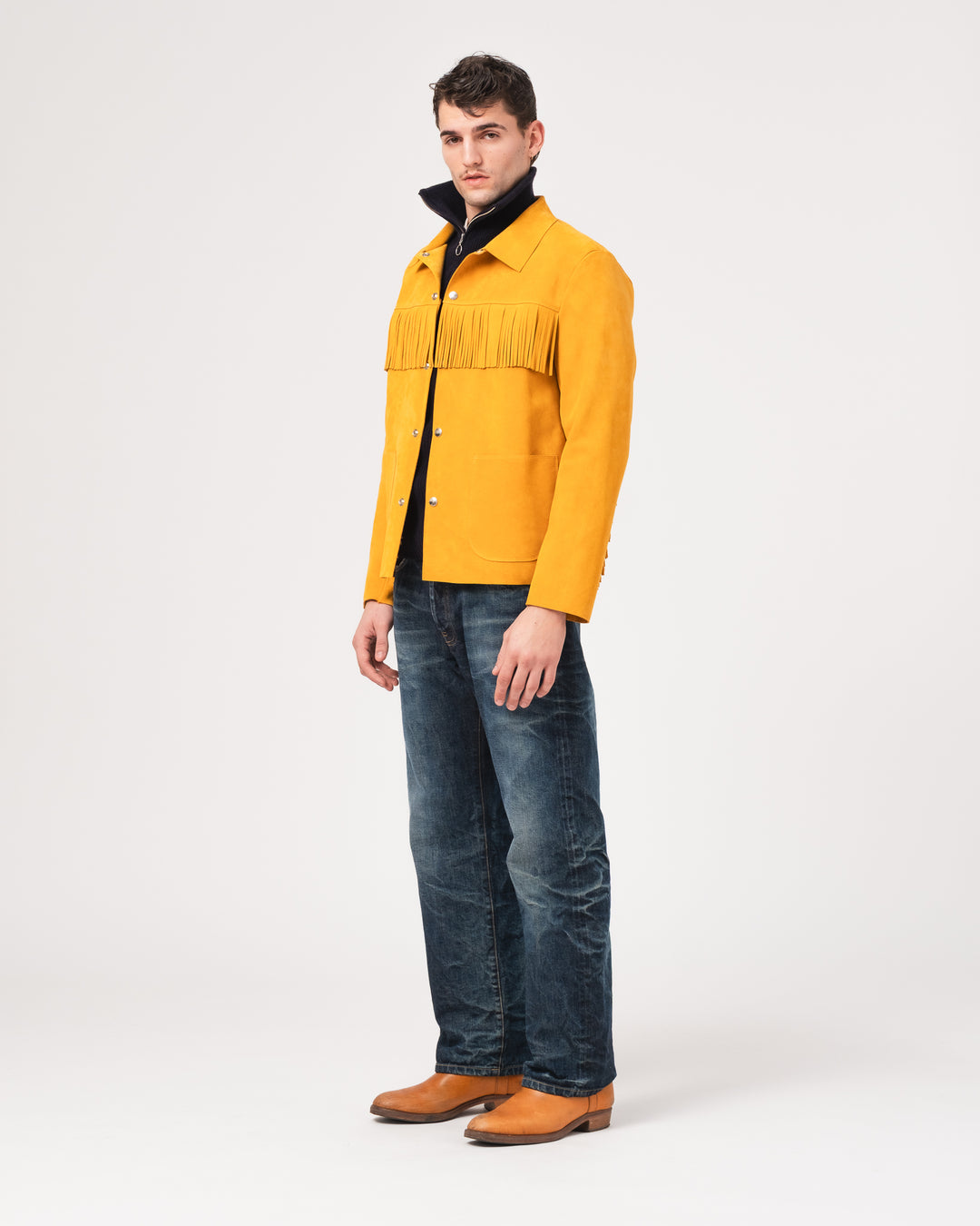 x Shangri-La Heritage Wild Bill Sabbia Suede Jacket