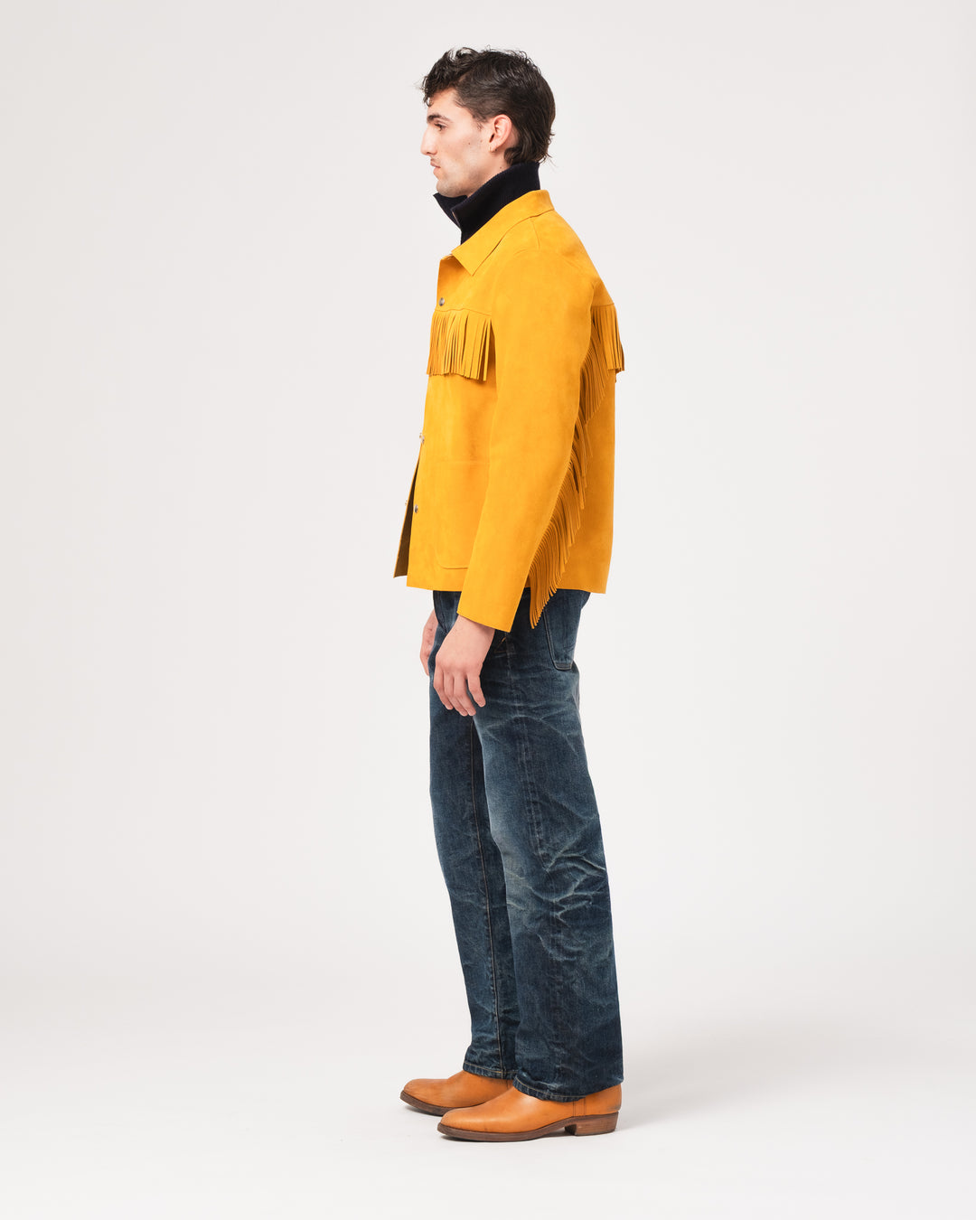 x Shangri-La Heritage Wild Bill Sabbia Suede Jacket