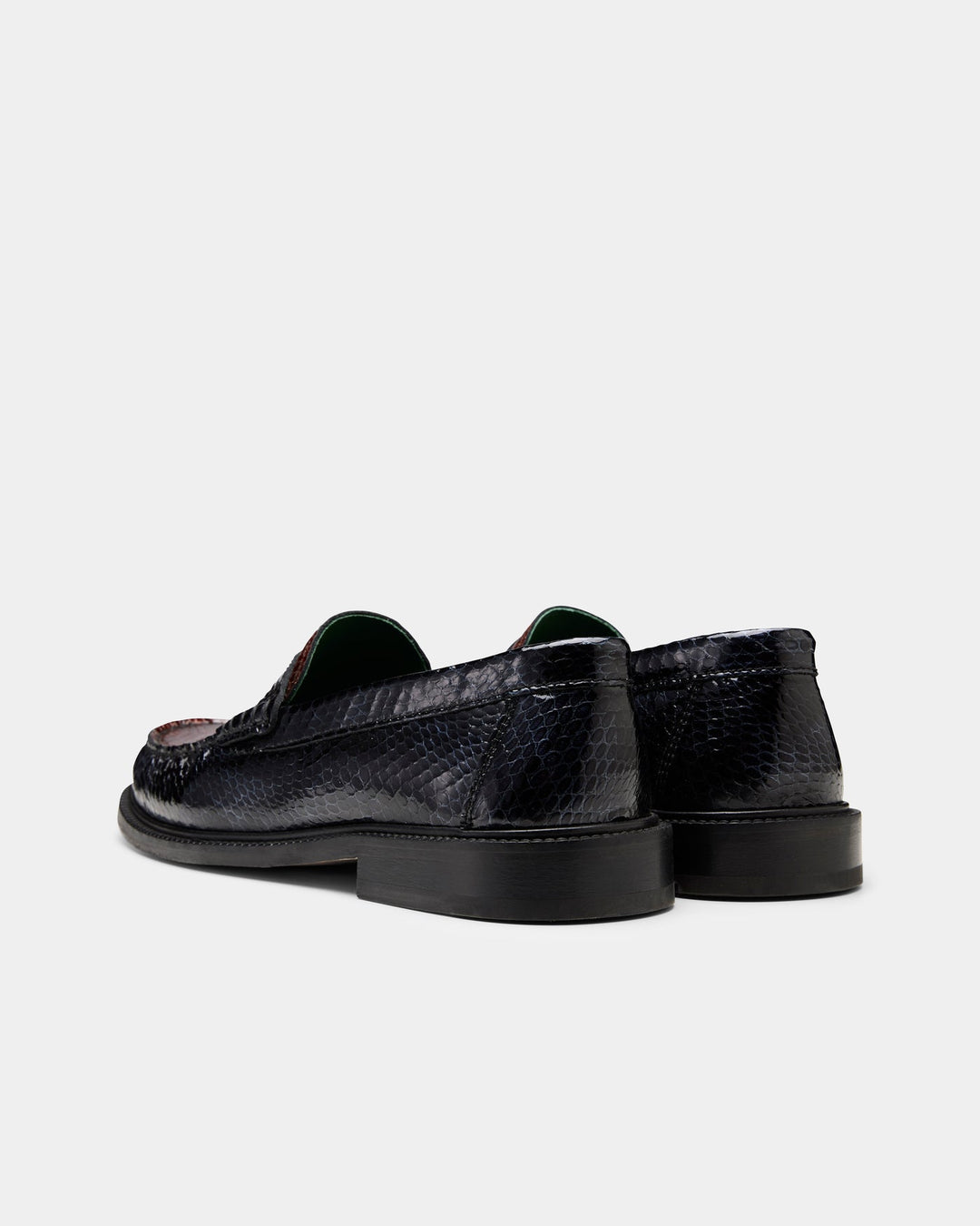 Vinny's Yardee Two-Tone Mocassin Loafer Navy Brown