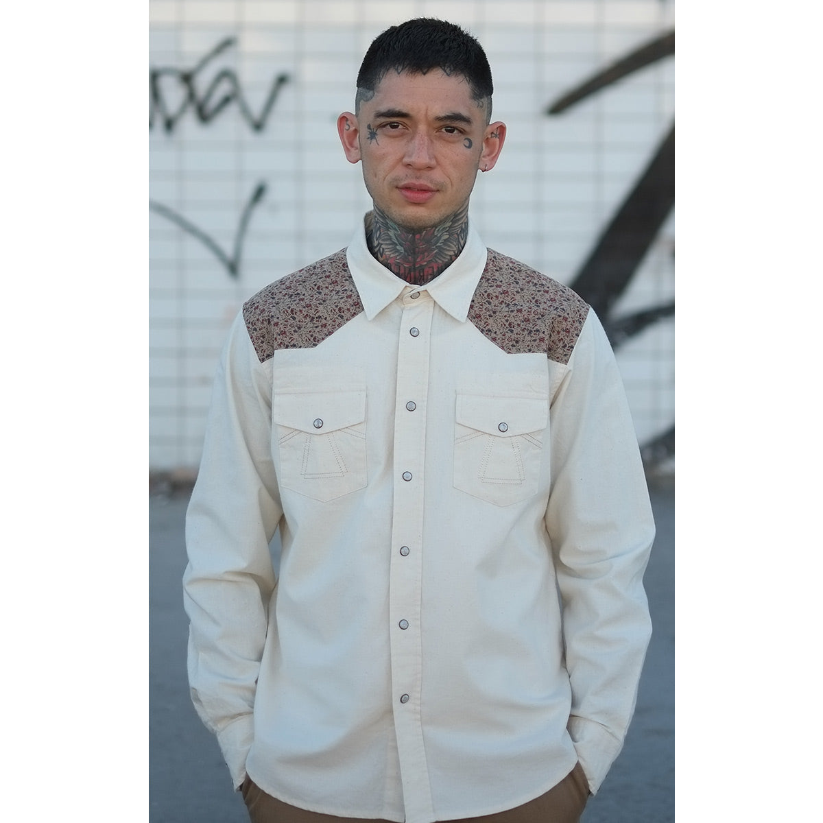 Western Shirt Clint Off White