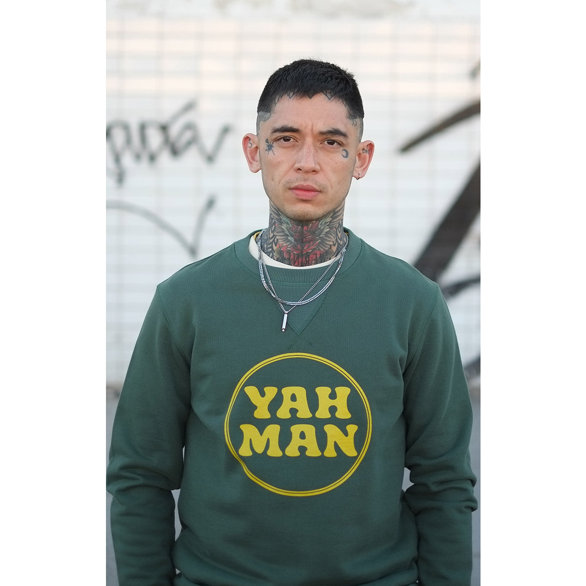 Sweatshirt Yah Man Green