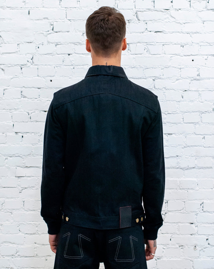 736 ノースリーブジャケット ブラックデニム