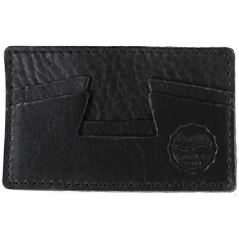 Leather Credit Card Holder Black
