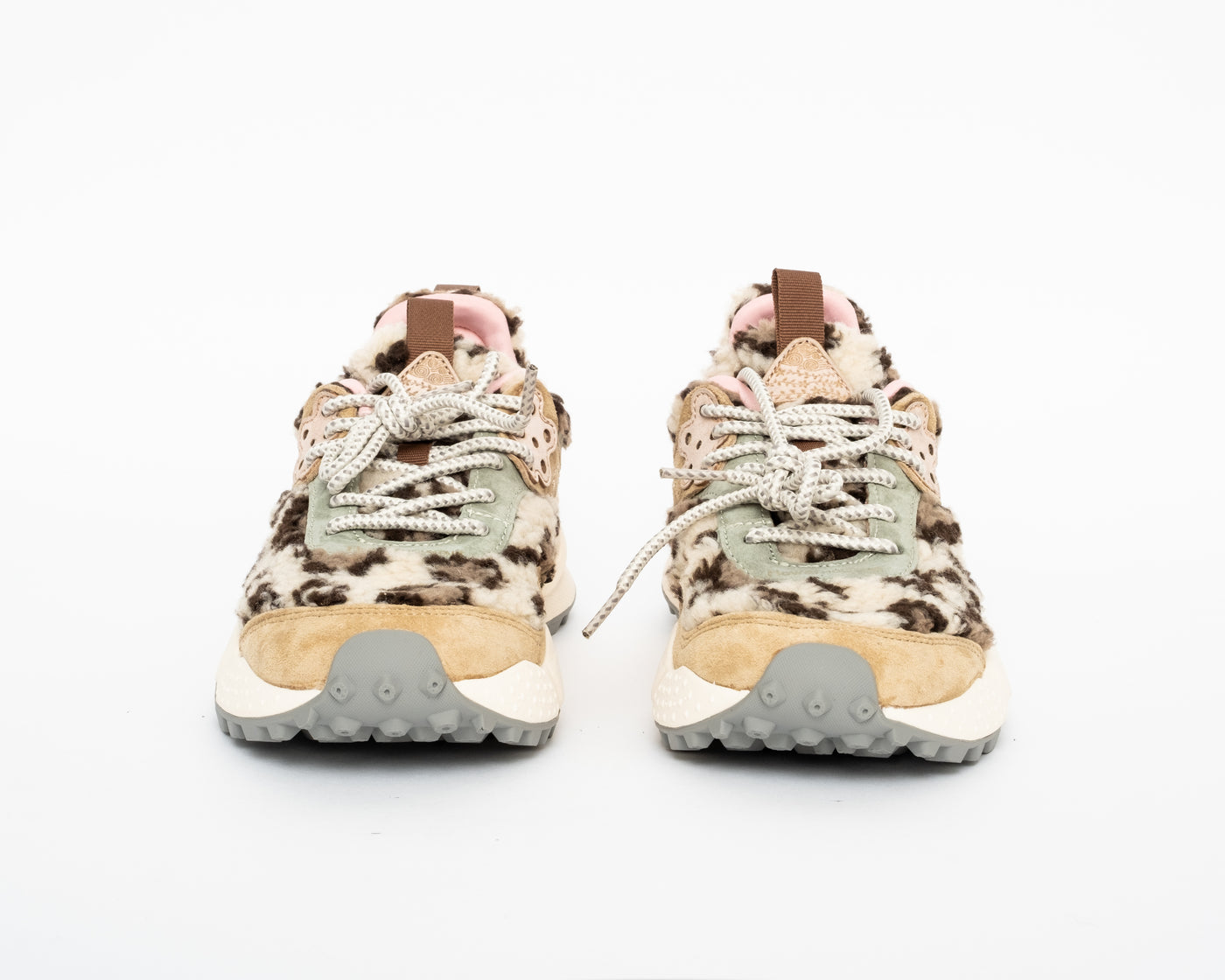 Flower Mountain Kotetsu - Suede/Teddy / Beige Army Brown  (Woman)