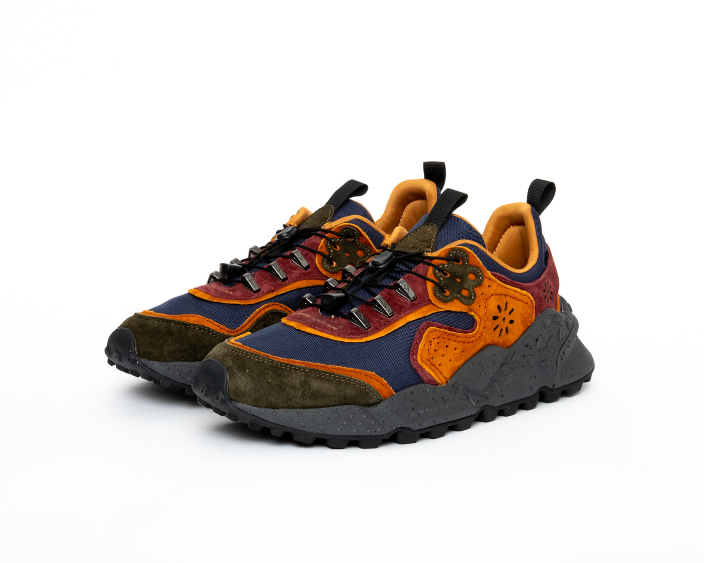 Flower Mountain Kotetsu - Suede & Cord - Military & Burgundy (Man)