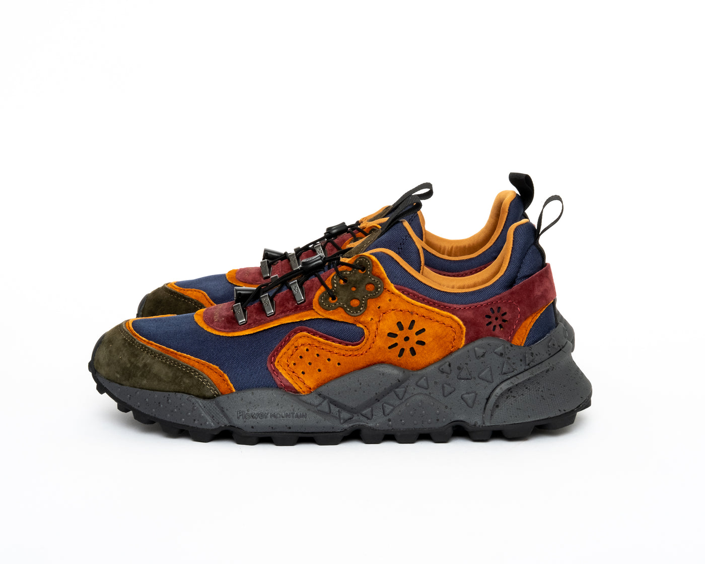 Flower Mountain Kotetsu - Suede & Cord - Military & Burgundy (Man)