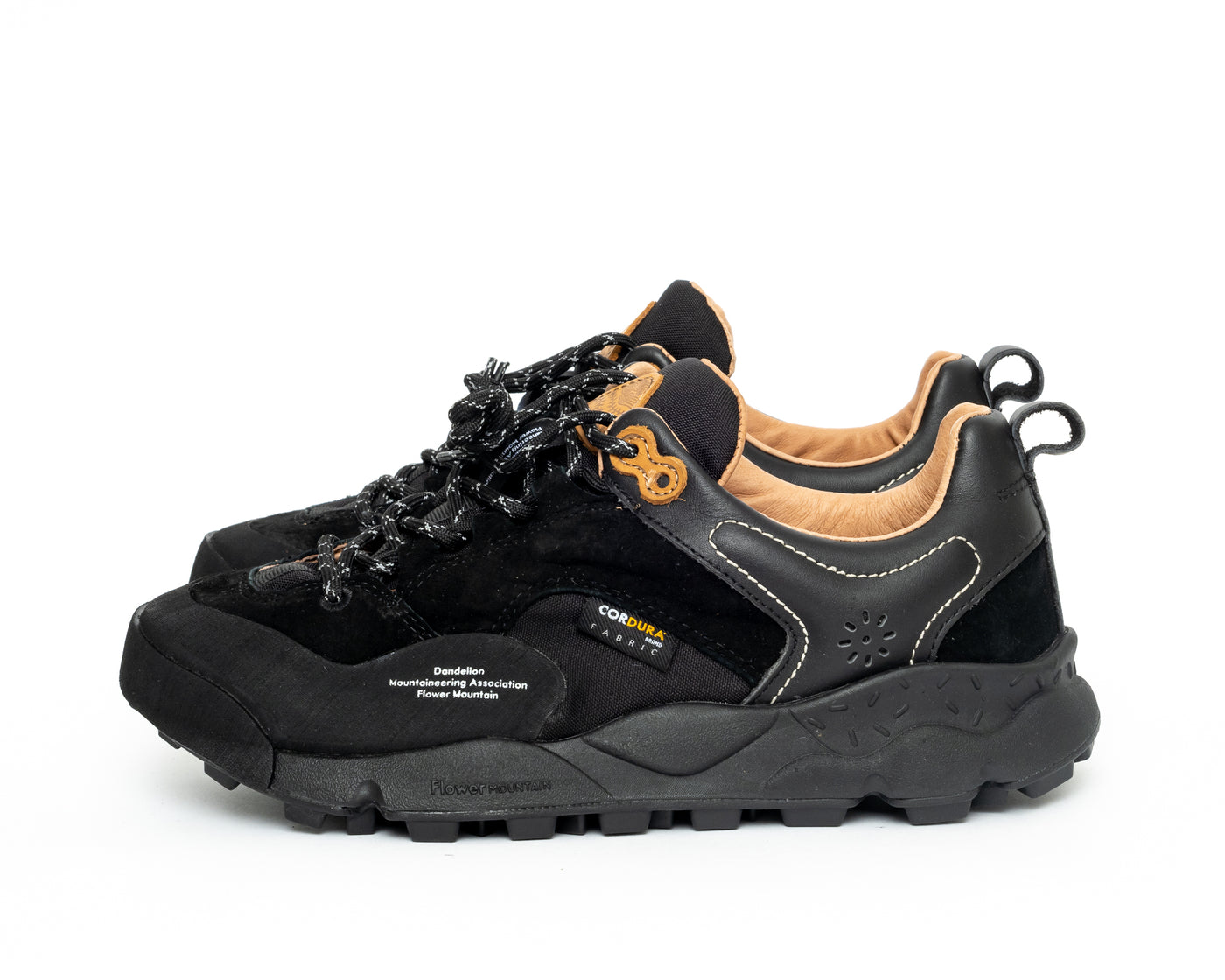 Flower Mountain Back Country - Suede & Tech Fabric / Black (Man)